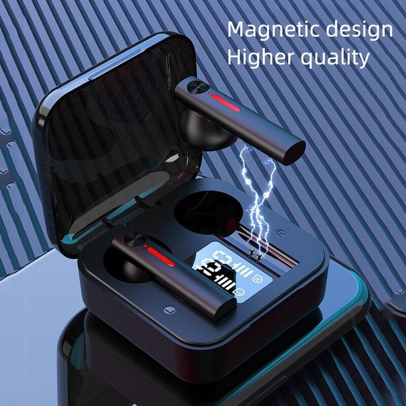 Kids Wireless Bluetooth 5.0 Earbuds with LED Display & Microphone