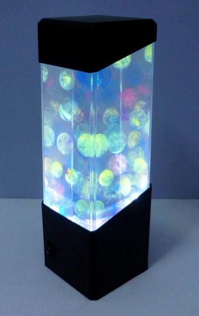 Modern LED Jellyfish Night Light Tank Lava Lamp for Bedroom Decor