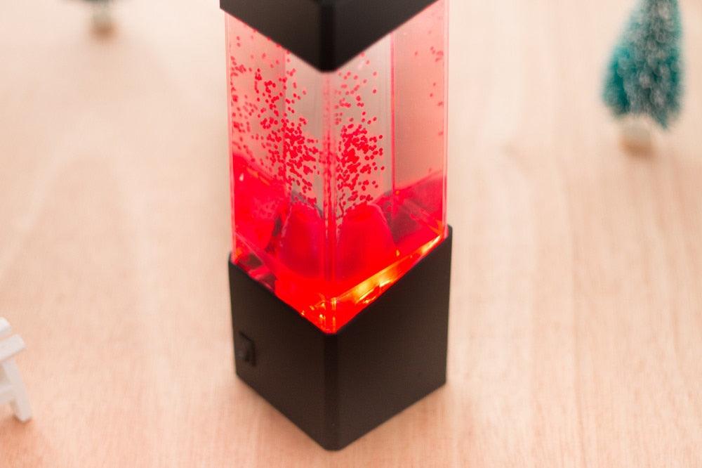 Modern LED Jellyfish Night Light Tank Lava Lamp for Bedroom Decor