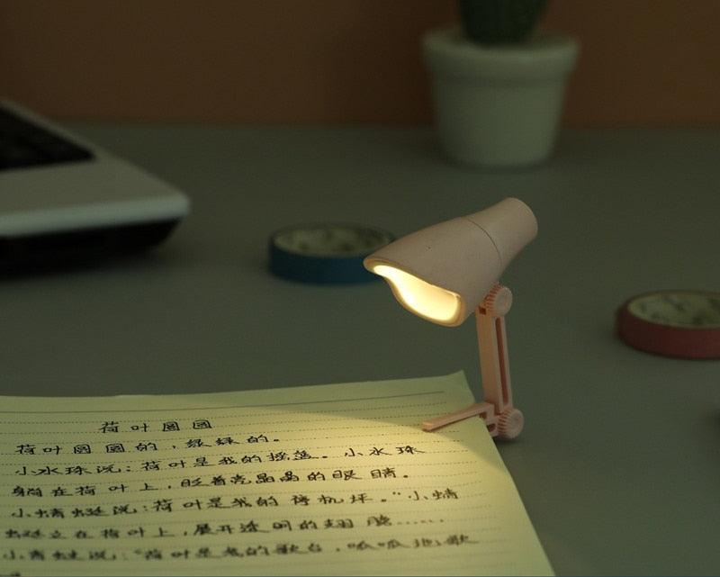 Cute Mini Magnetic Foldable LED Desk Lamp for Reading