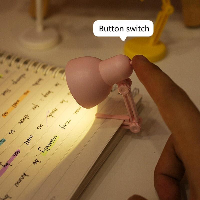 Cute Mini Magnetic Foldable LED Desk Lamp for Reading
