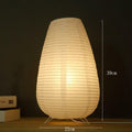 Minimalist Paper Lantern LED Table Lamp for Bedside Art Decor