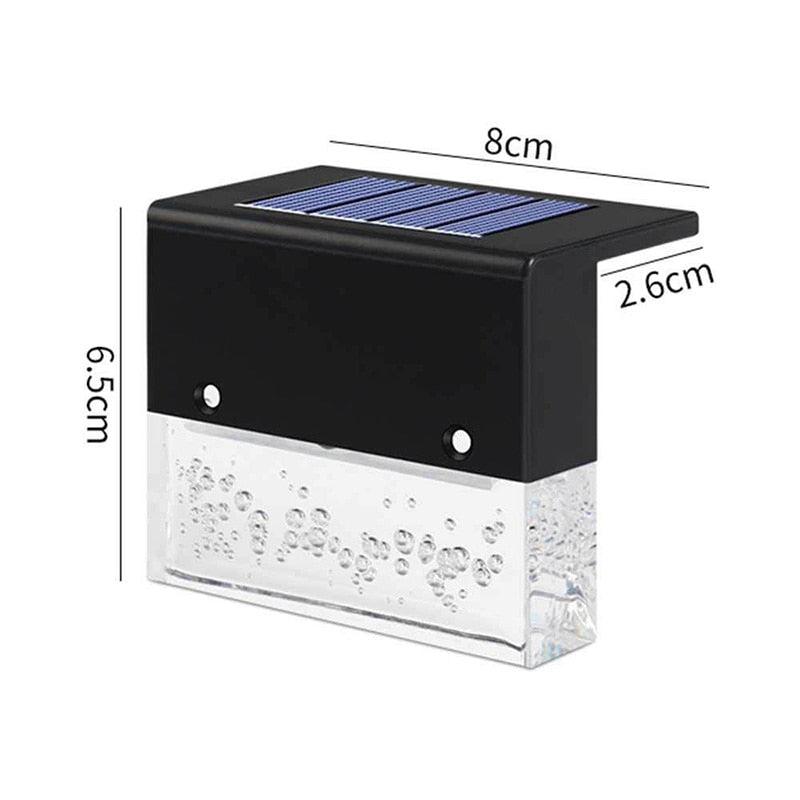 Modern LED Solar Fence Light for Outdoor Garden and Patio Decor