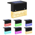 Modern LED Solar Fence Light for Outdoor Garden and Patio Decor