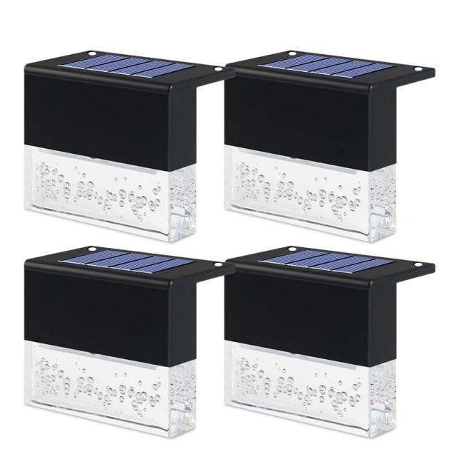 Modern LED Solar Fence Light for Outdoor Garden and Patio Decor