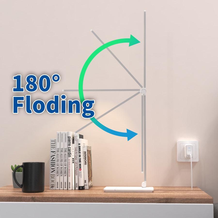 Foldable LED Desk Lamp with Stepless Dimmable Touch Control