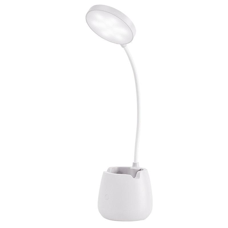Dimmable LED Desk Lamp with Pen Holder & Eye Protection