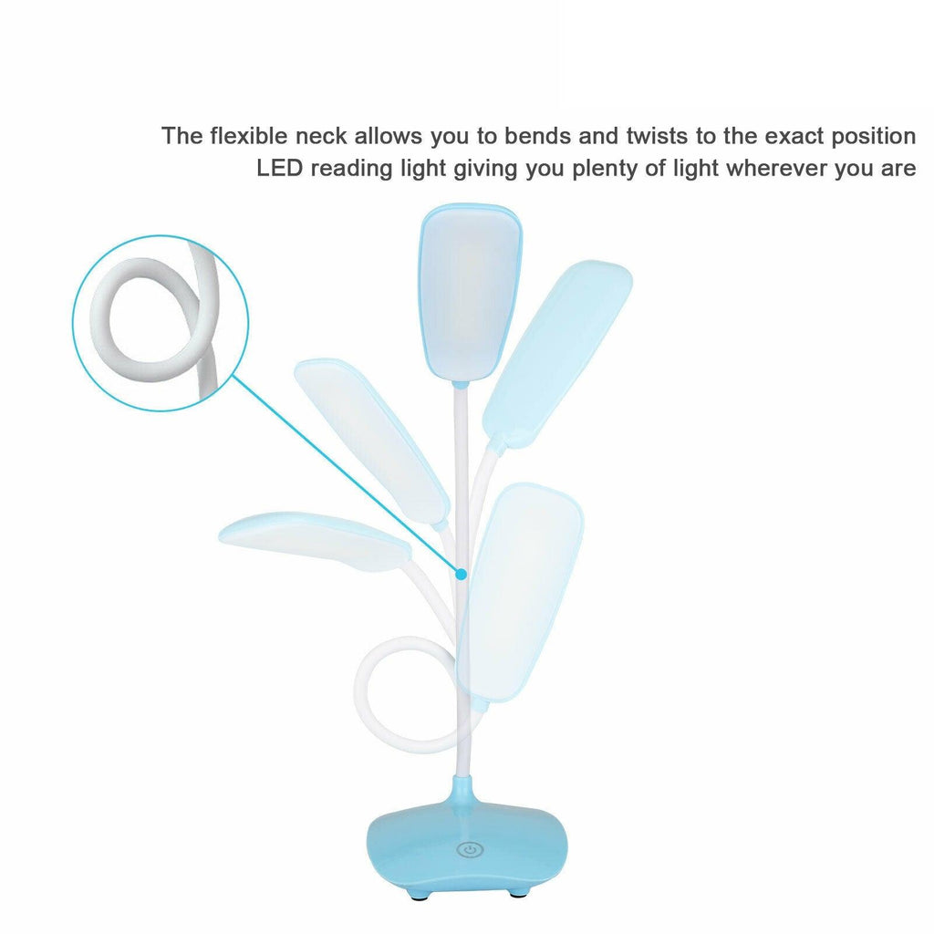 LED Touch Desk Lamp with 3-Speed Dimming and USB Charging Port