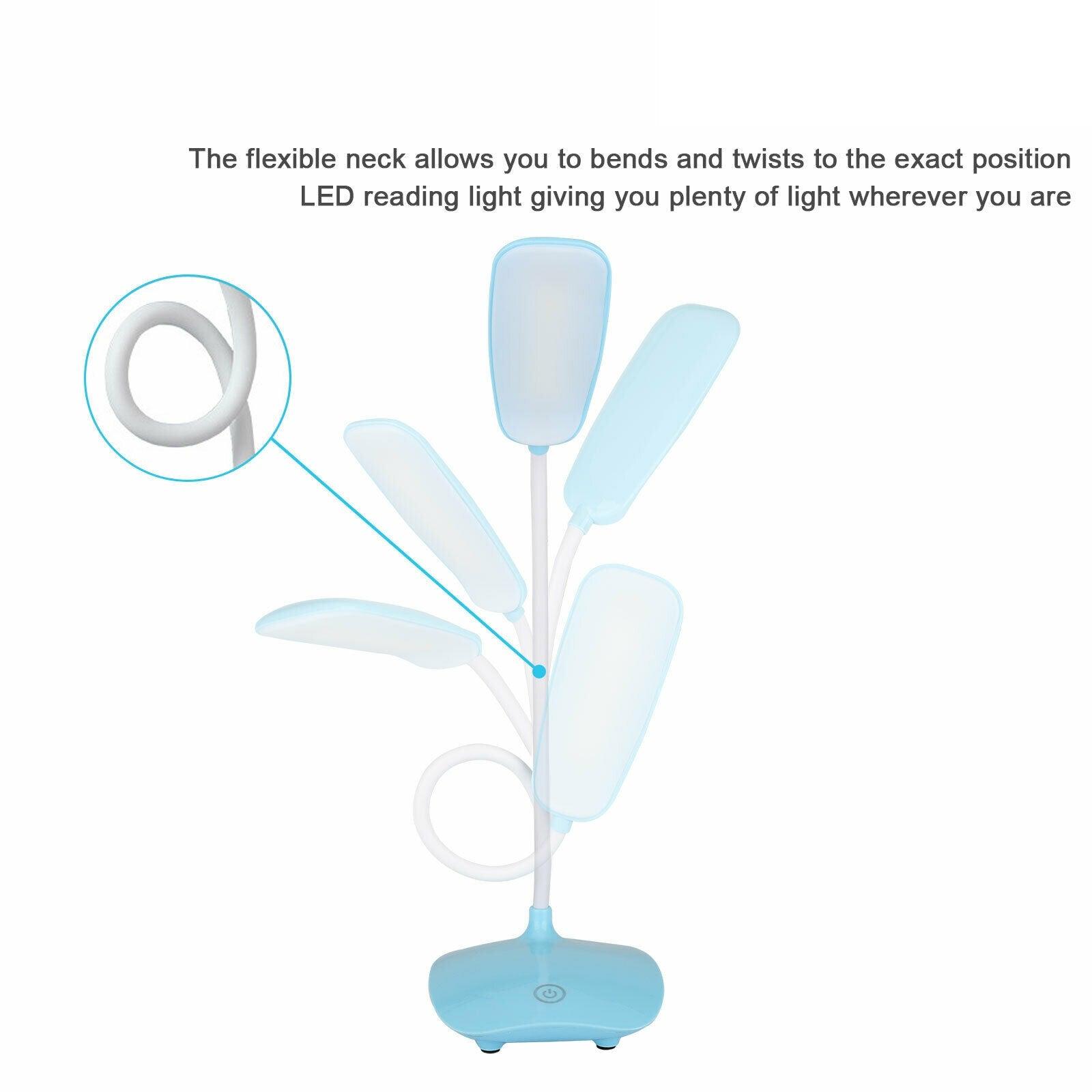 LED Touch Desk Lamp with 3-Speed Dimming and USB Charging Port