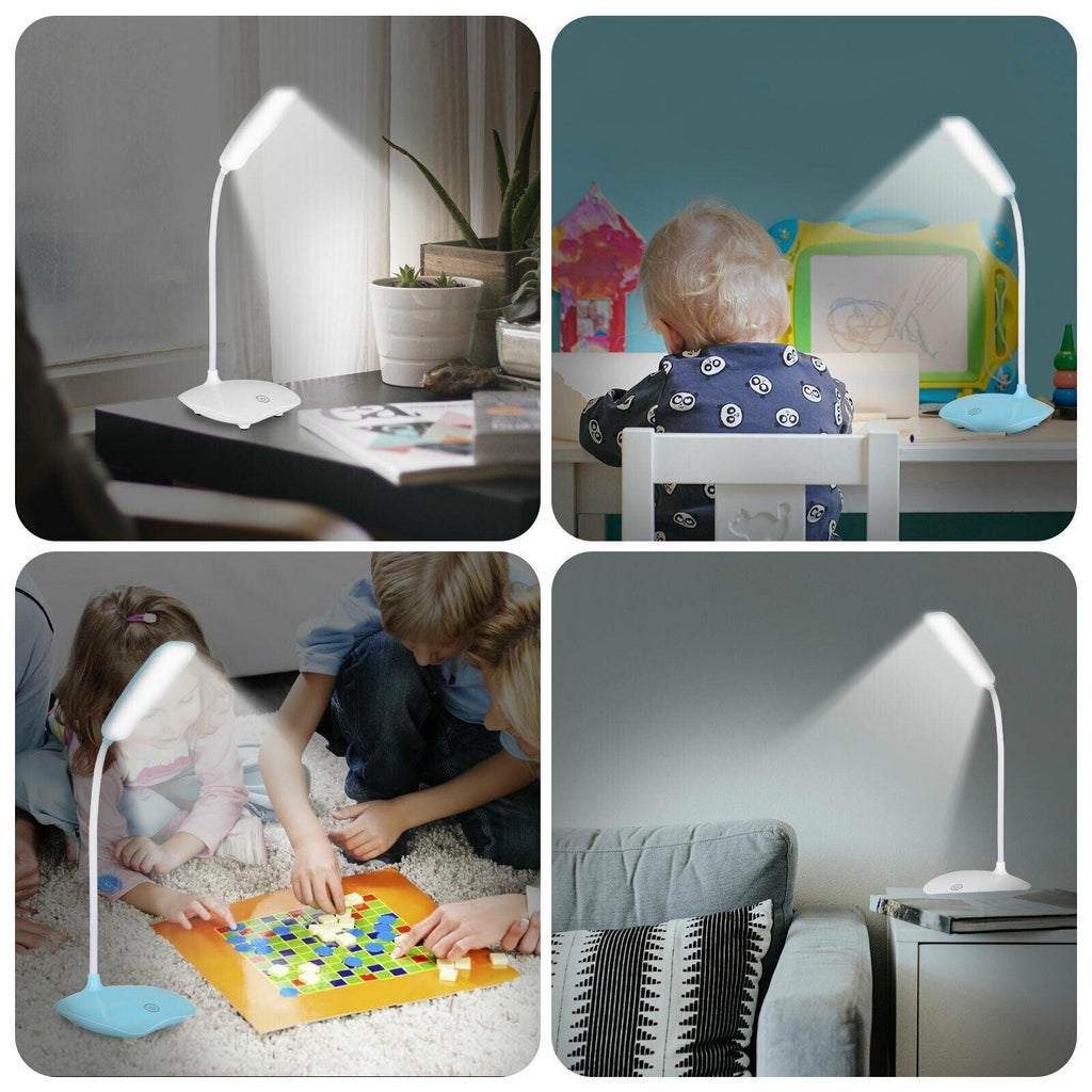 LED Touch Desk Lamp with 3-Speed Dimming and USB Charging Port