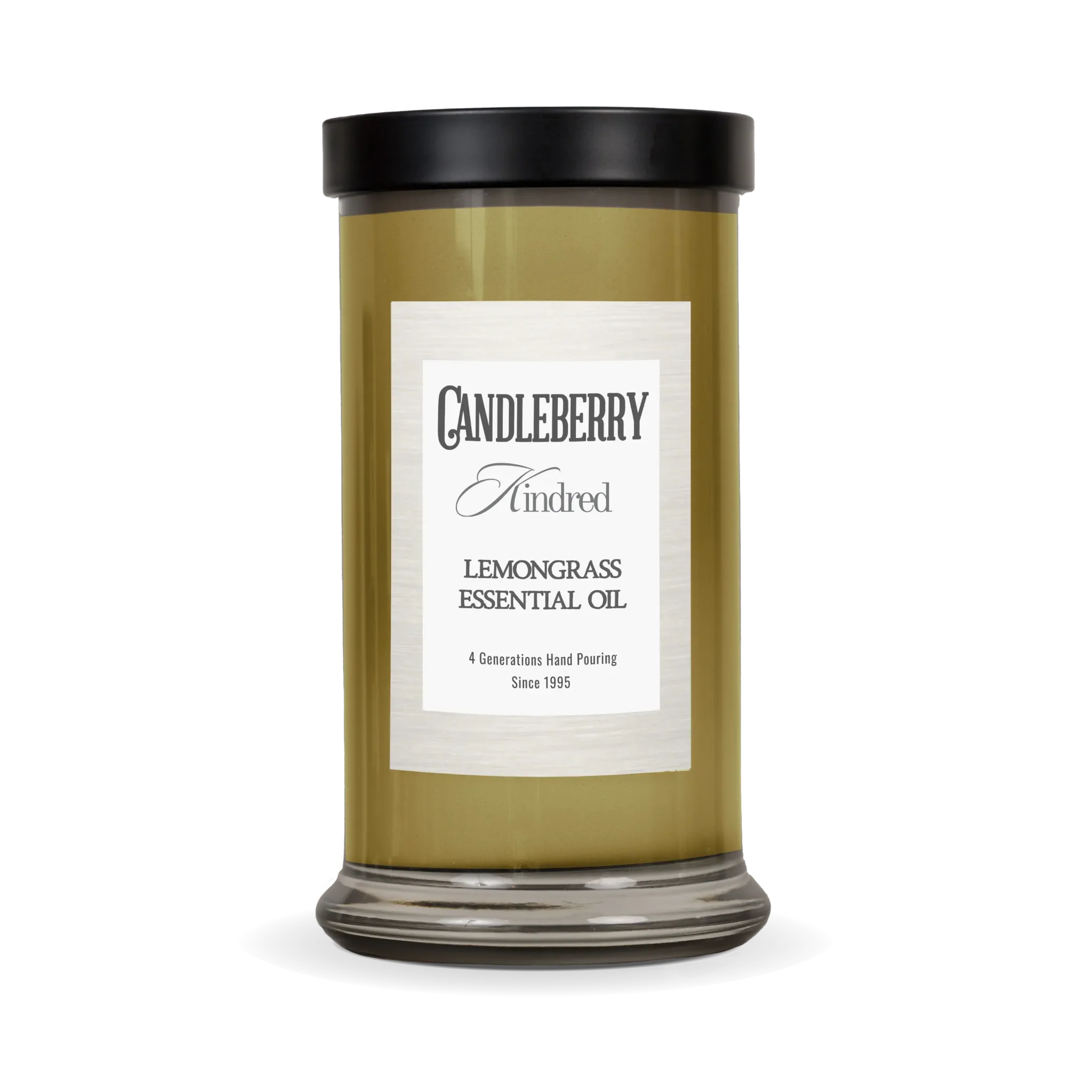 Lemongrass Essential Oil Large Jar Candle | 70-90hr Burn