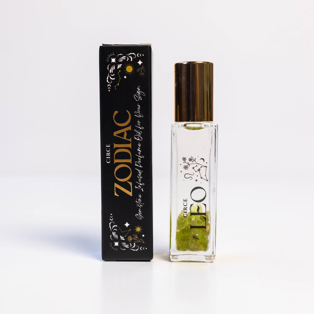 Zodiac Perfume Oil Collection with Infused Gemstones 12 Signs