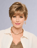 Let's Lambada short wavy boy-cut wig in GL18-23 Toasted Pecan