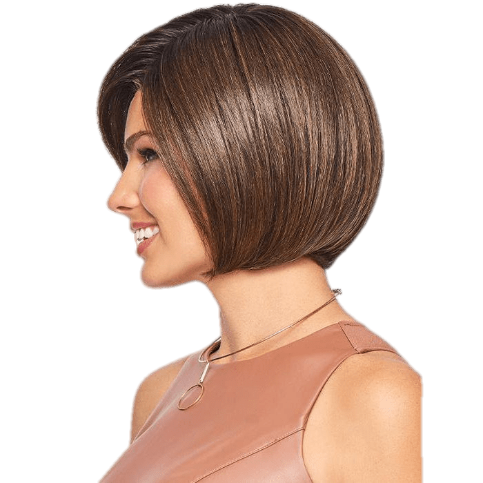 Let's Rendezvous Women’s Jaw-Length Bob Wig with Shadow Shades
