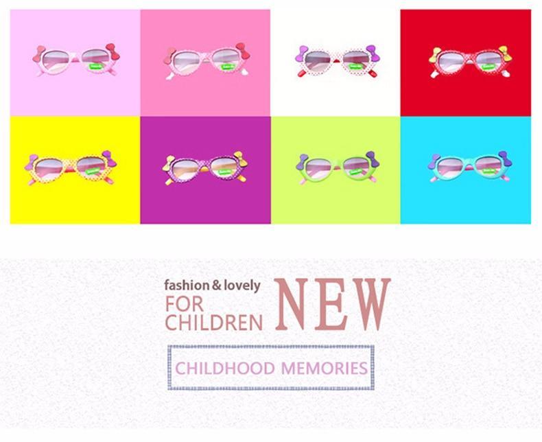 Kids Fun Letter NO Shape Rimless Irregular Sunglasses UV400
