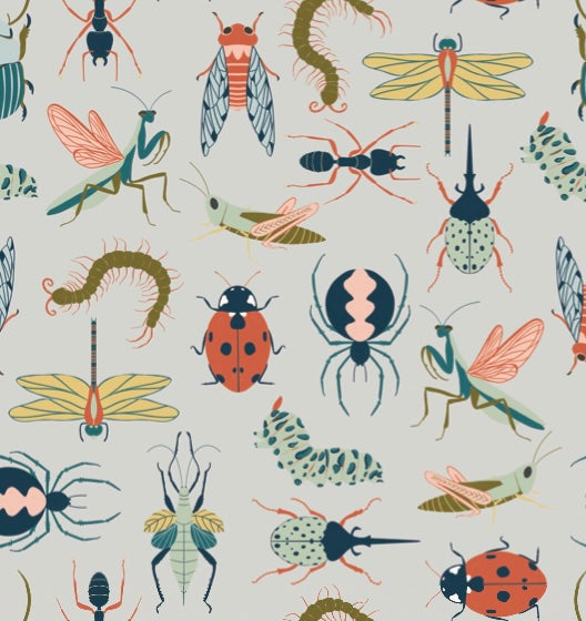Flick Whimsical Nature-Inspired Removable Wallpaper, Sage Green