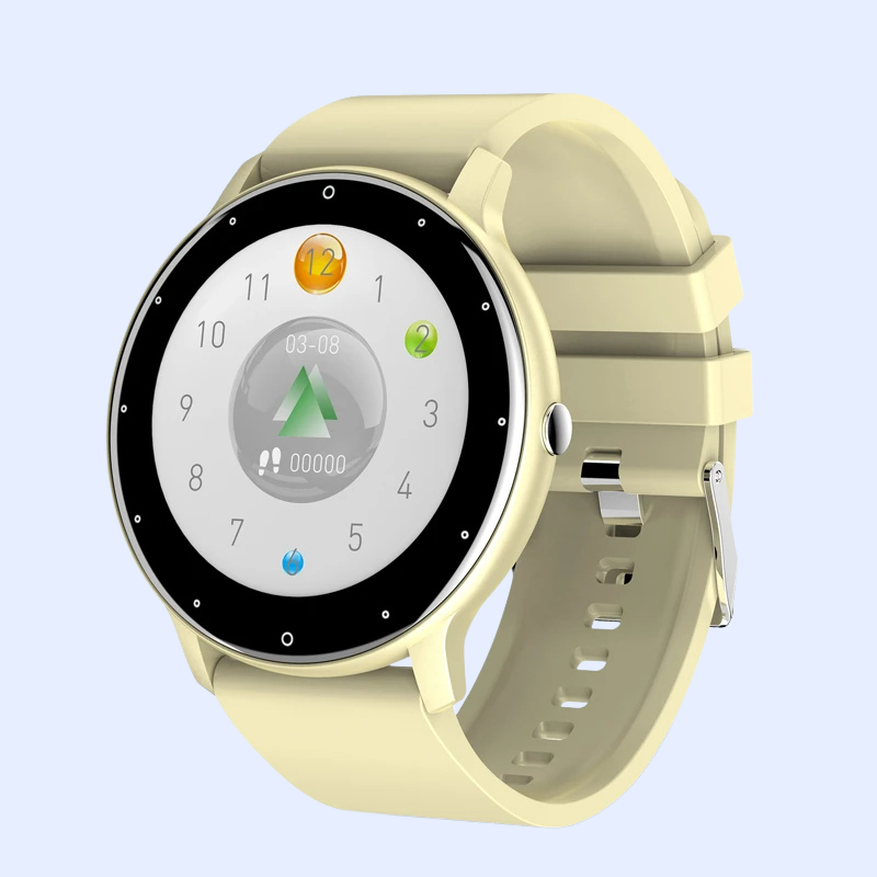 AquaSport™ Waterproof Smartwatch – Rose Gold Mesh Band & Fitness Tracker