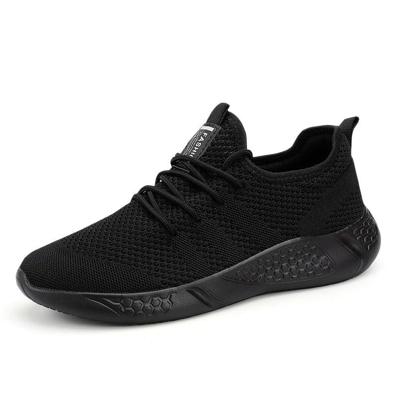 Men's Minimalist Breathable Knit Sneakers for Casual Walking