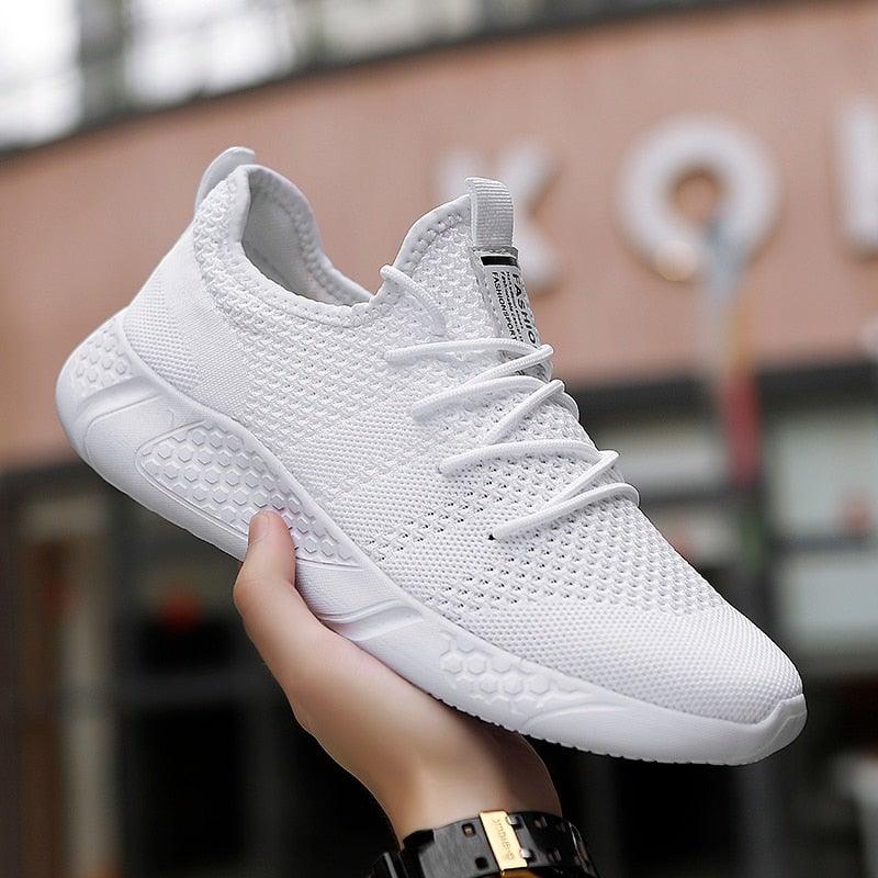 Men's Minimalist Breathable Knit Sneakers for Casual Walking