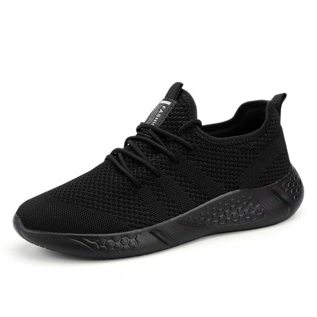 Men's Minimalist Breathable Knit Sneakers for Casual Walking