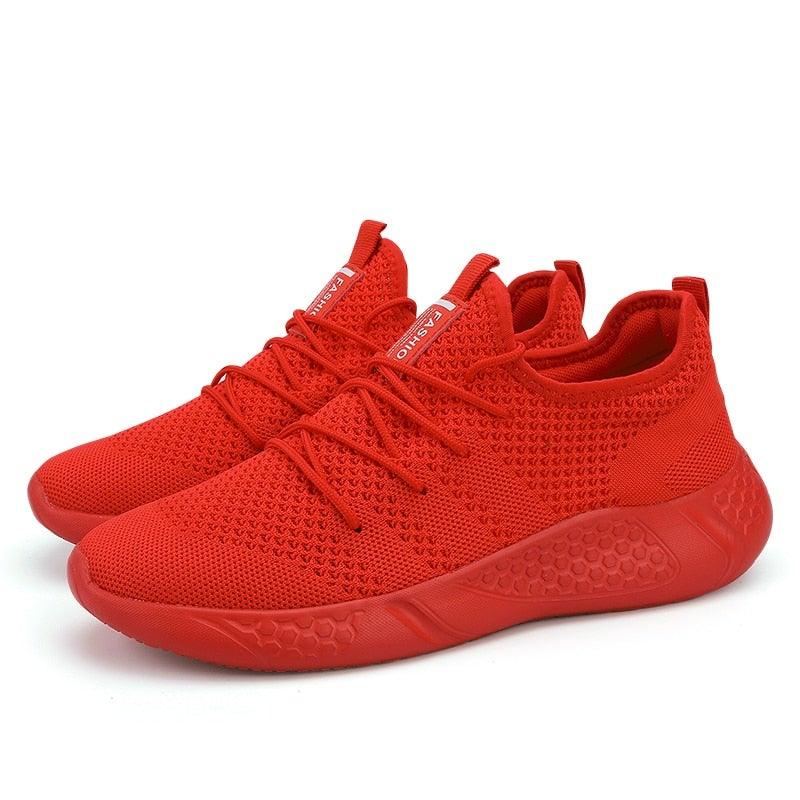 Men's Minimalist Breathable Knit Sneakers for Casual Walking