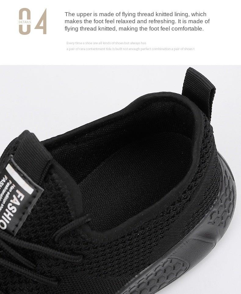 Men's Minimalist Breathable Knit Sneakers for Casual Walking