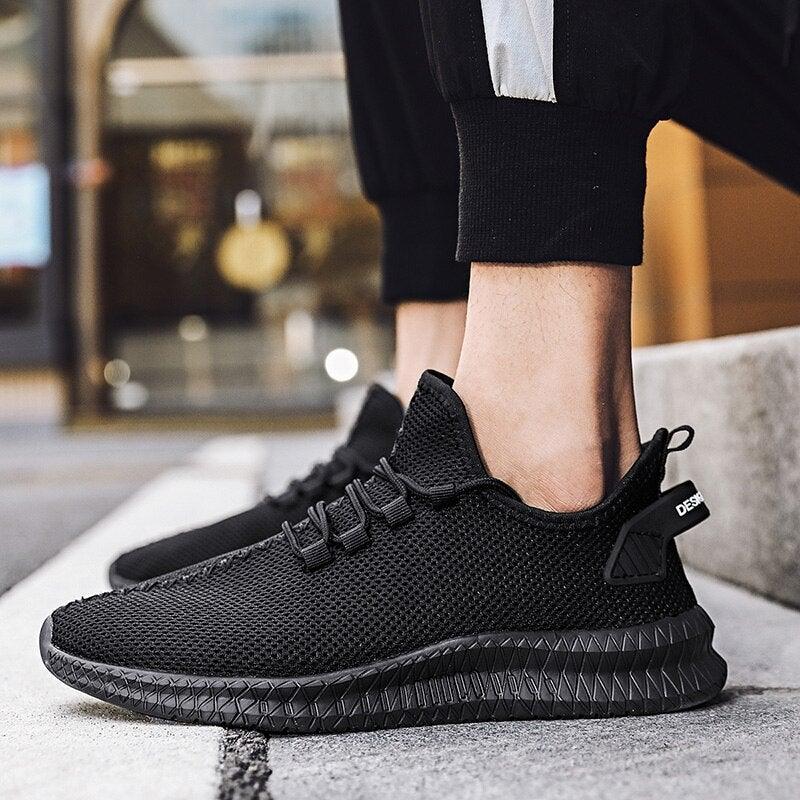 Men's Breathable Mesh Running Sneakers - Lightweight Athletic Shoes