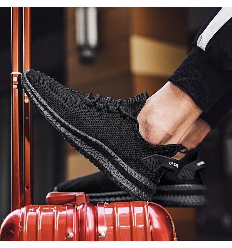 Men's Breathable Mesh Running Sneakers - Lightweight Athletic Shoes