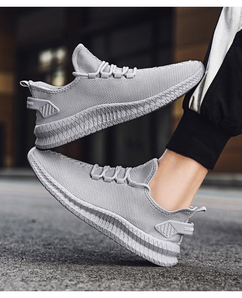 Men's Breathable Mesh Running Sneakers - Lightweight Athletic Shoes