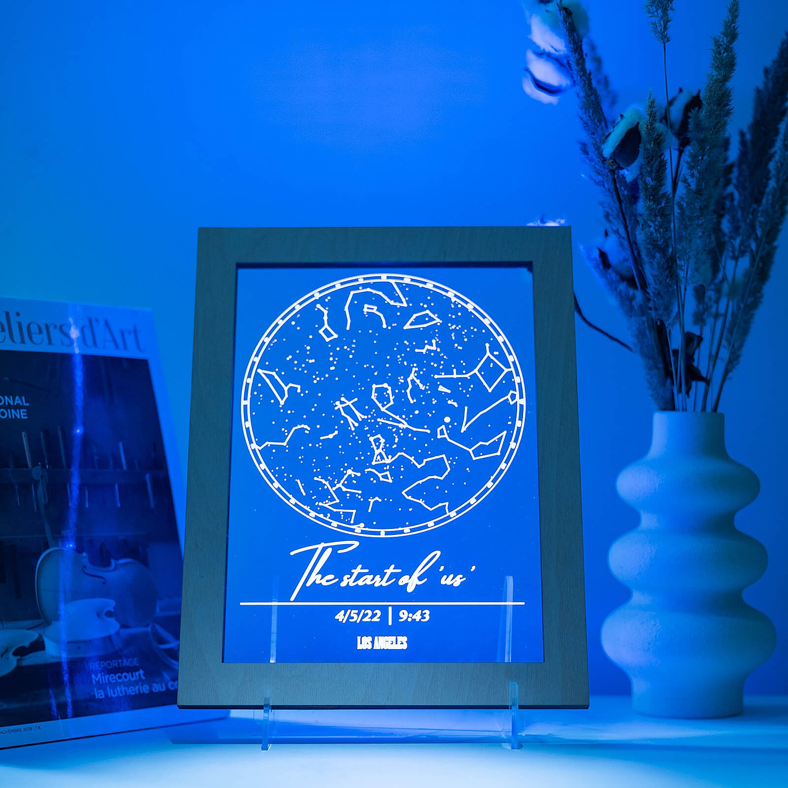 Star Light Frame - Personalized LED Celestial Map Decor 8x10