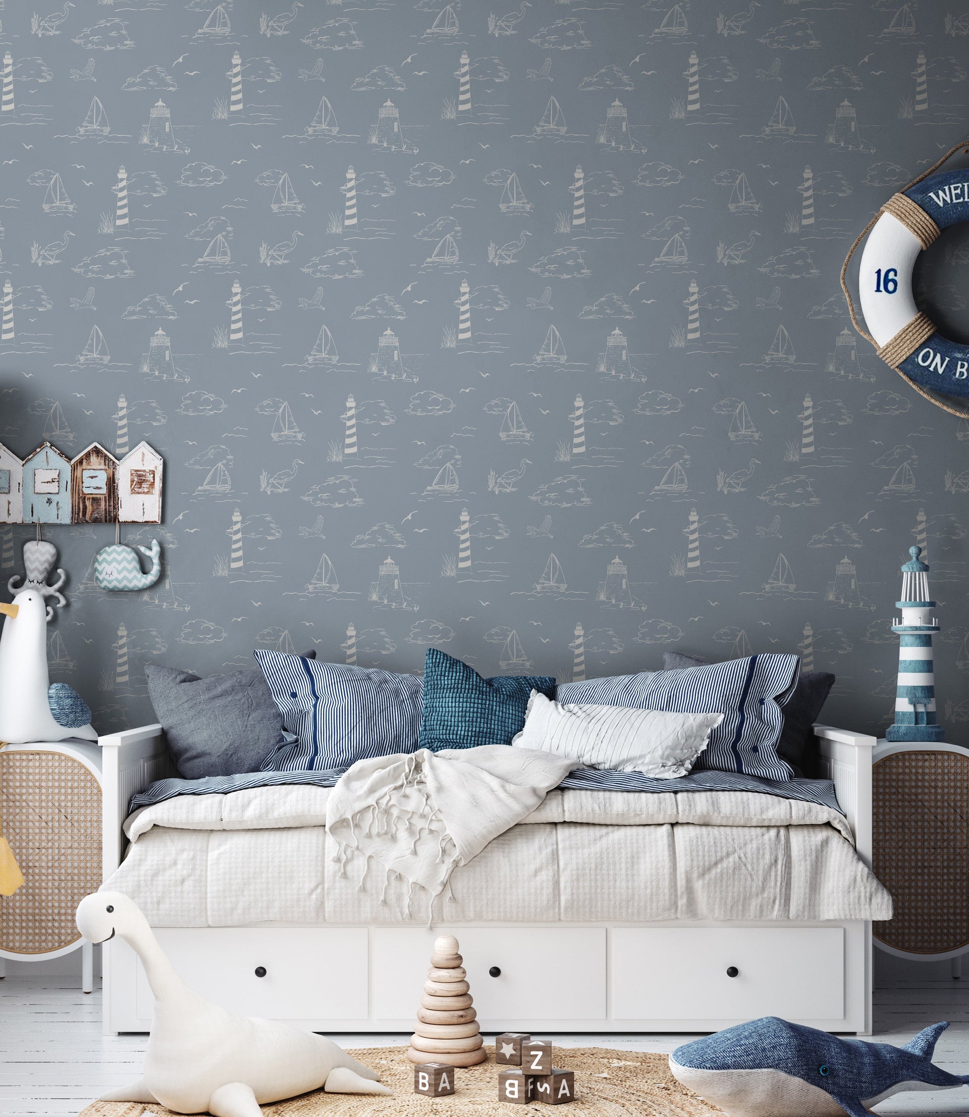 Brant Coastal Wallpaper - Traditional Nautical Design