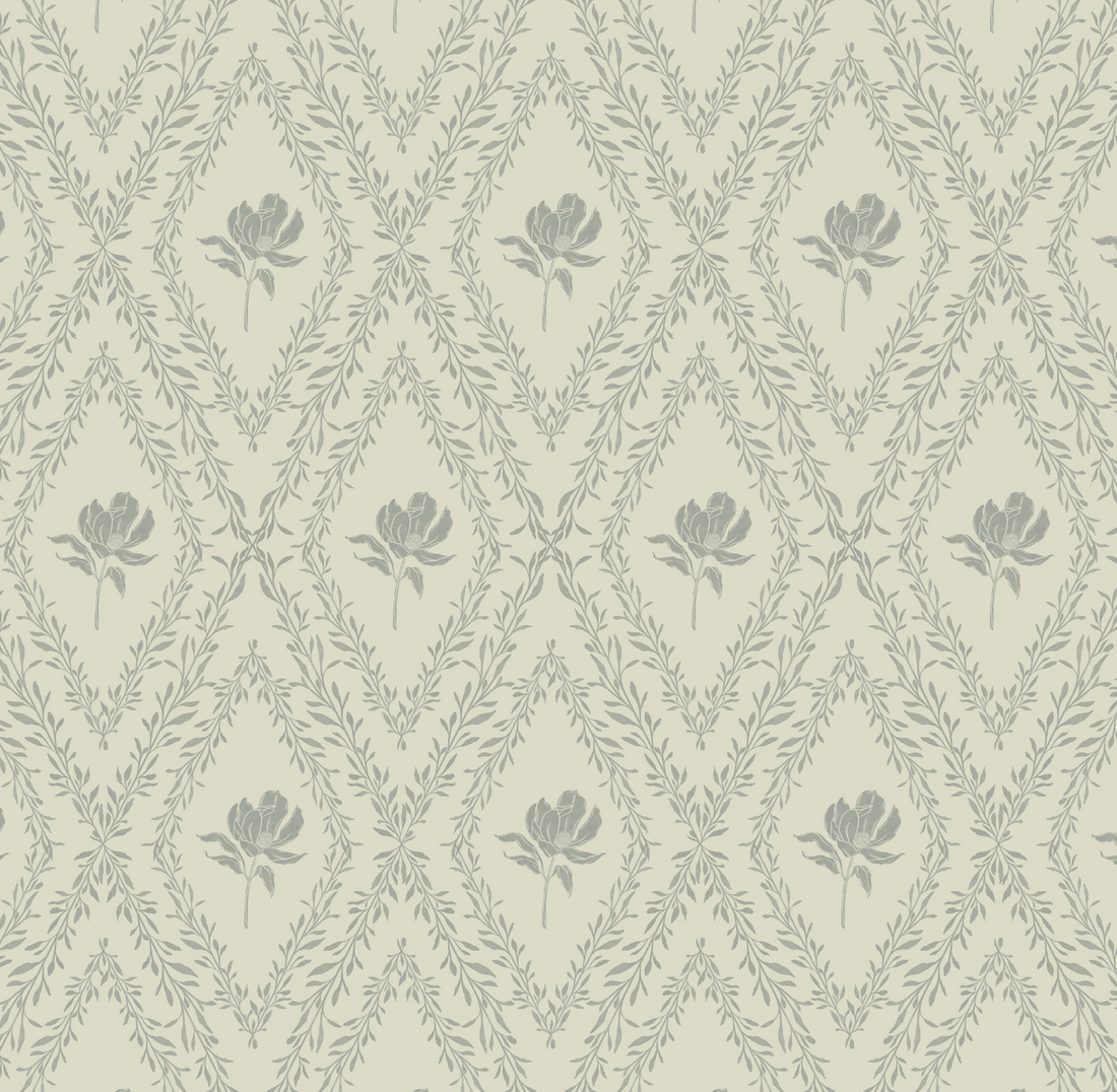 Violet Floral Removable Wallpaper for Modern Home Decor