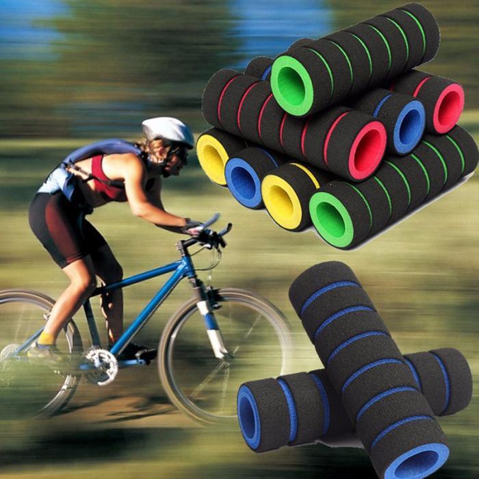 Soft Foam Bike Handlebar Grips, Anti-Shock Non-Slip Cycling Covers