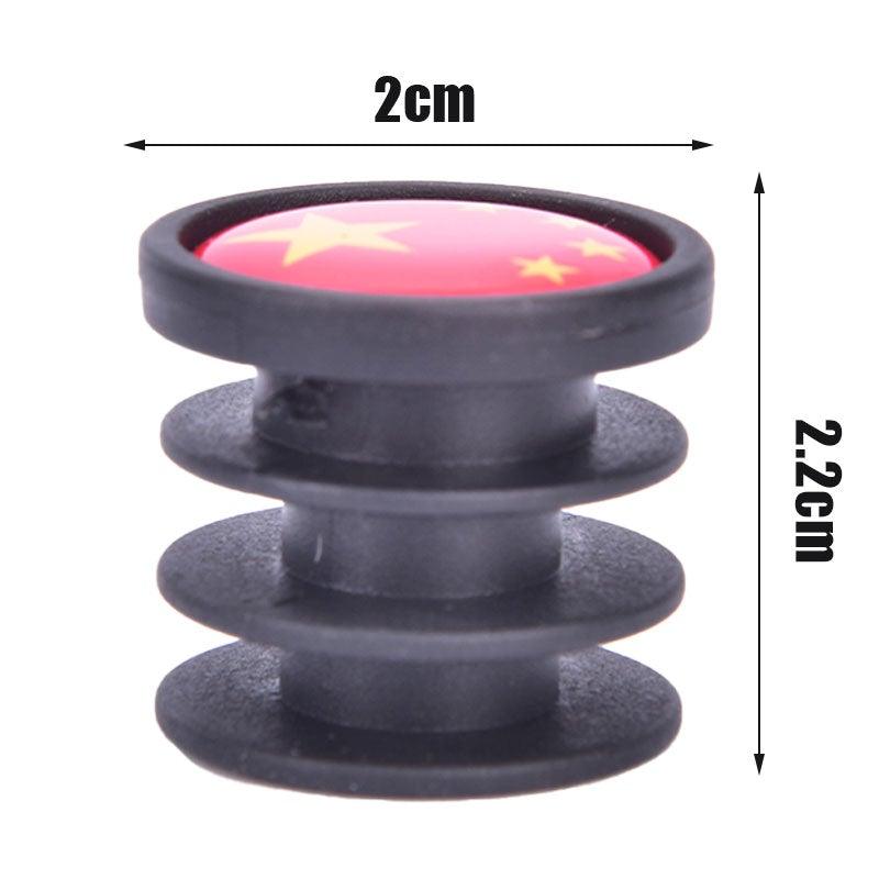 Mini Bicycle Handlebar End Plugs, Decorative National Flag Caps