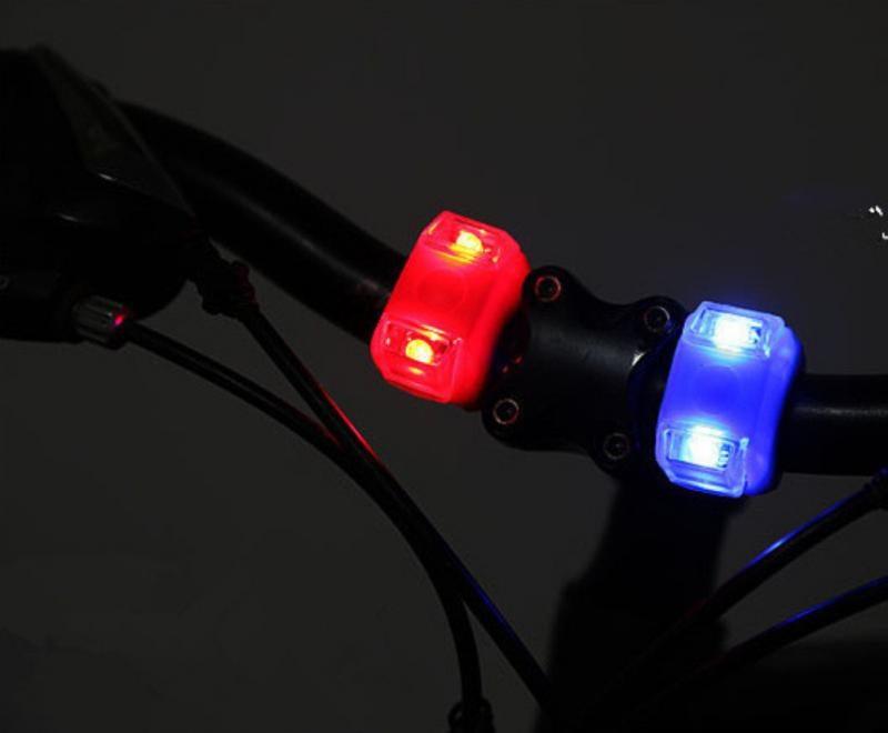 Waterproof Silicone LED Bicycle Safety Light Set for Cycling