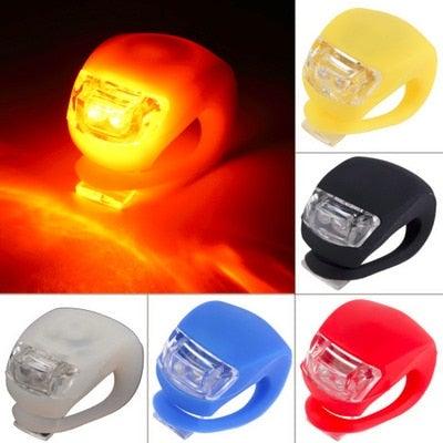 Waterproof Silicone LED Bicycle Safety Light Set for Cycling