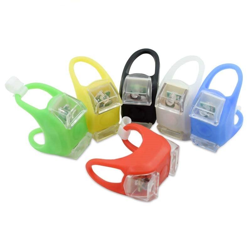 Waterproof Silicone LED Bicycle Safety Light Set for Cycling