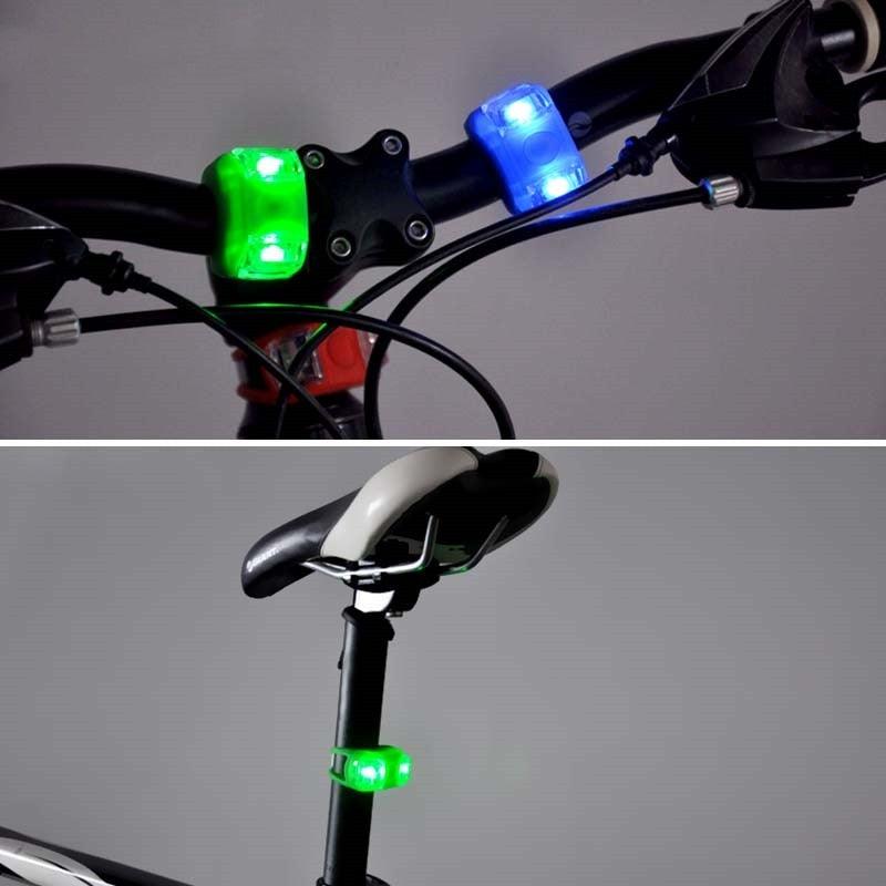 Waterproof Silicone LED Bicycle Safety Light Set for Cycling