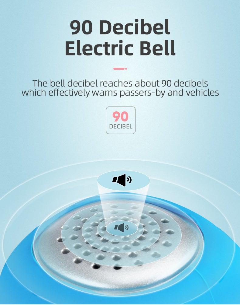 Silicone Electric Bike Bell for Kids - 90dB Water Resistant Horn