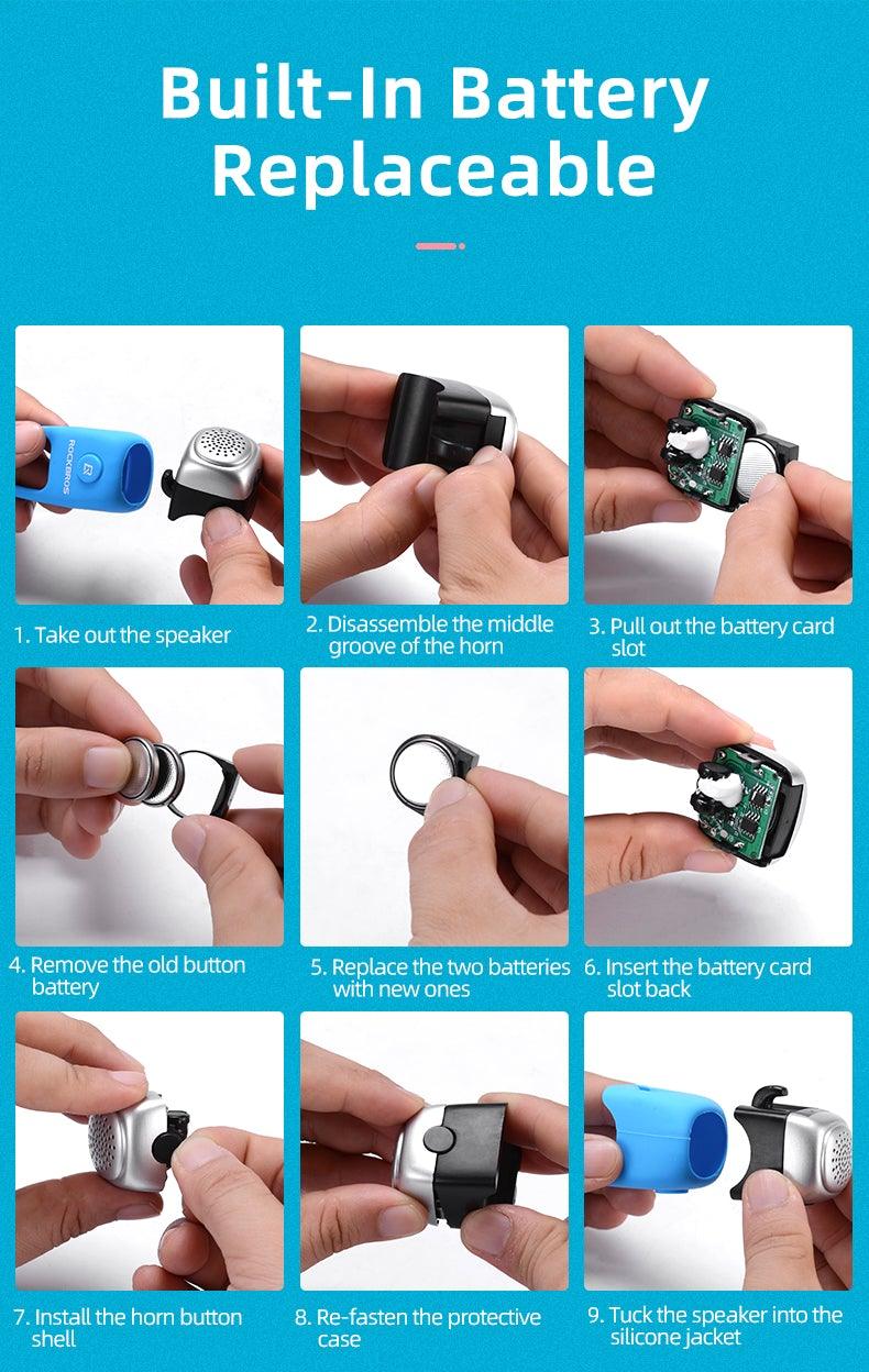 Silicone Electric Bike Bell for Kids - 90dB Water Resistant Horn