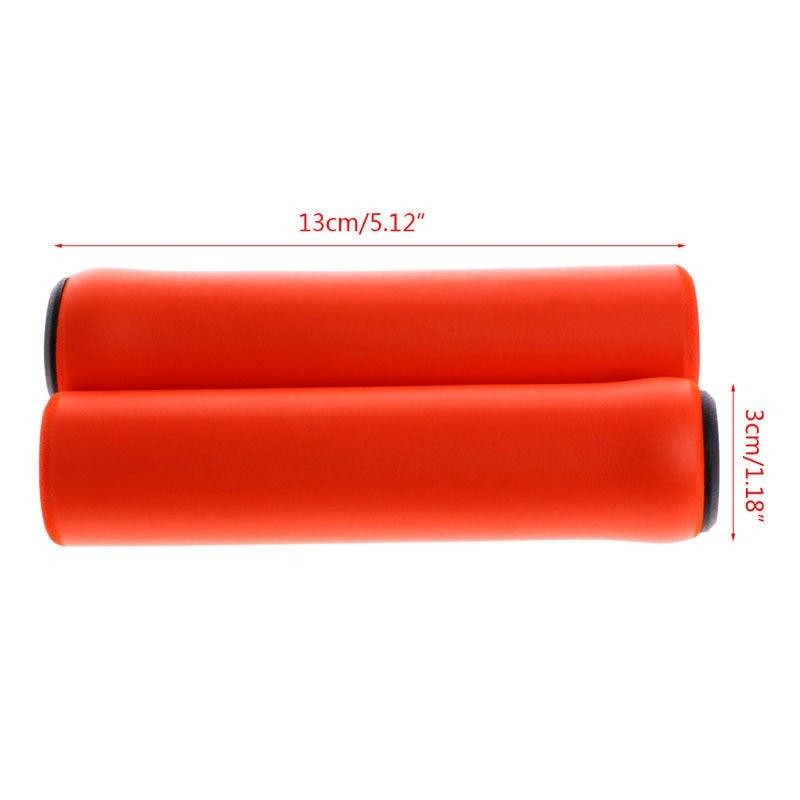 Lightweight Silicone Road Bike Handlebar Grips, Shock Absorbing