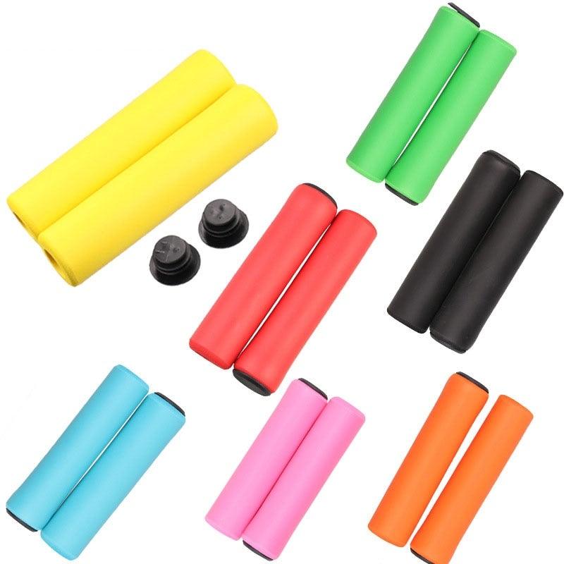Lightweight Silicone Road Bike Handlebar Grips, Shock Absorbing