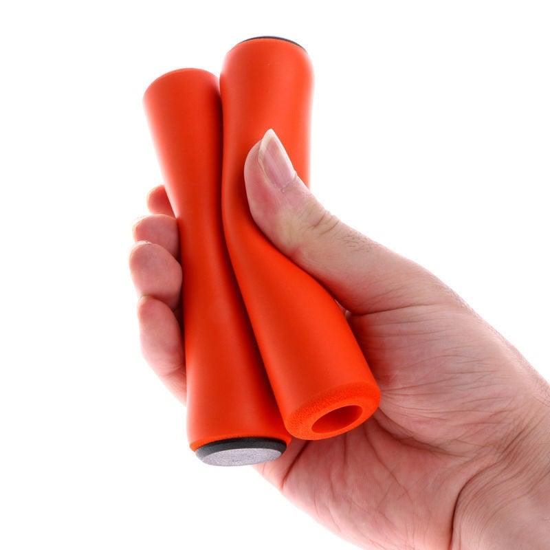 Lightweight Silicone Road Bike Handlebar Grips, Shock Absorbing