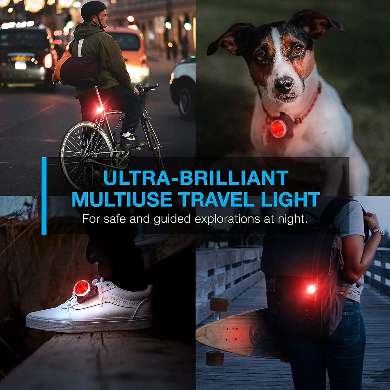 USB Rechargeable LED Bike Light Set - Super Bright Front and Rear