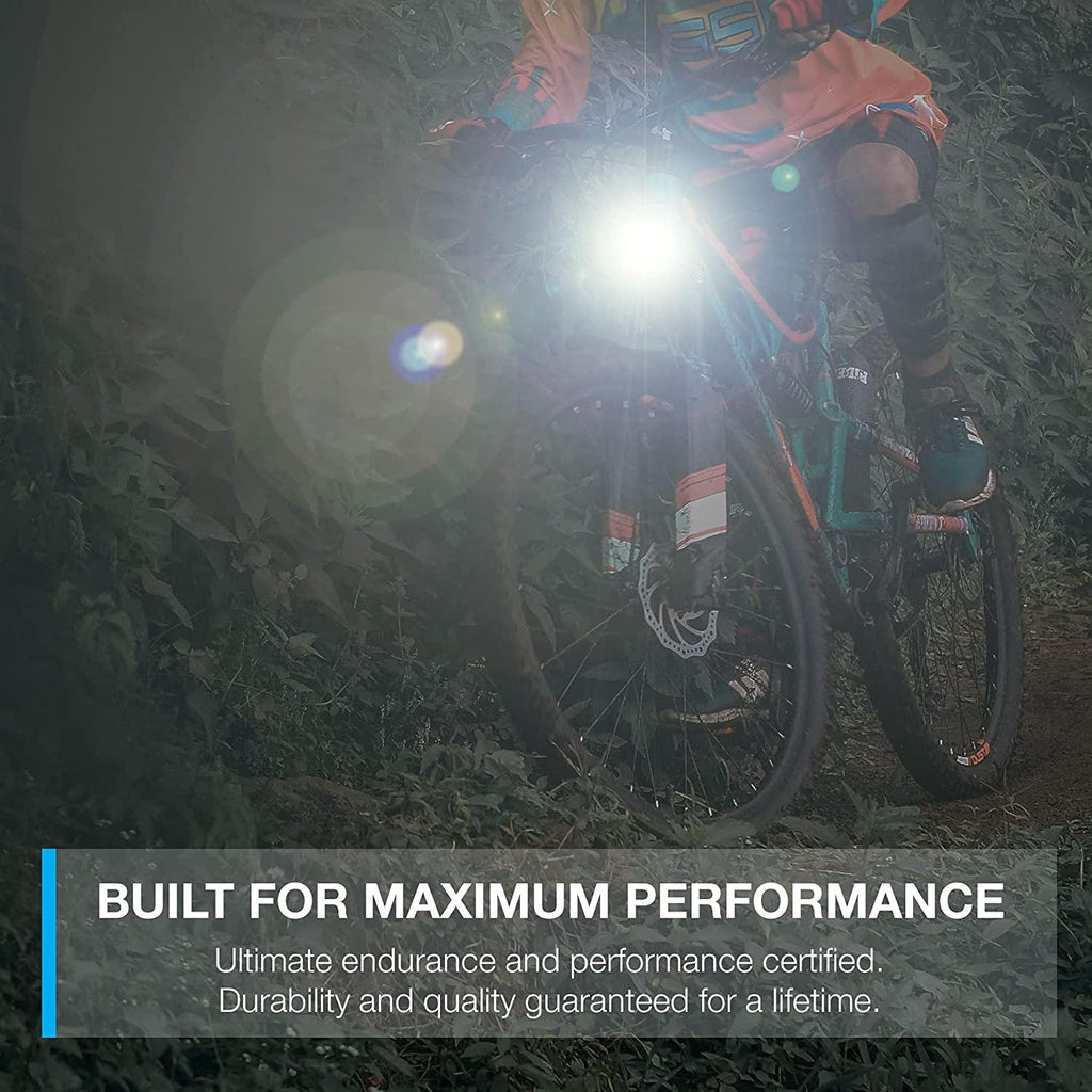 USB Rechargeable LED Bike Light Set - Super Bright Front and Rear