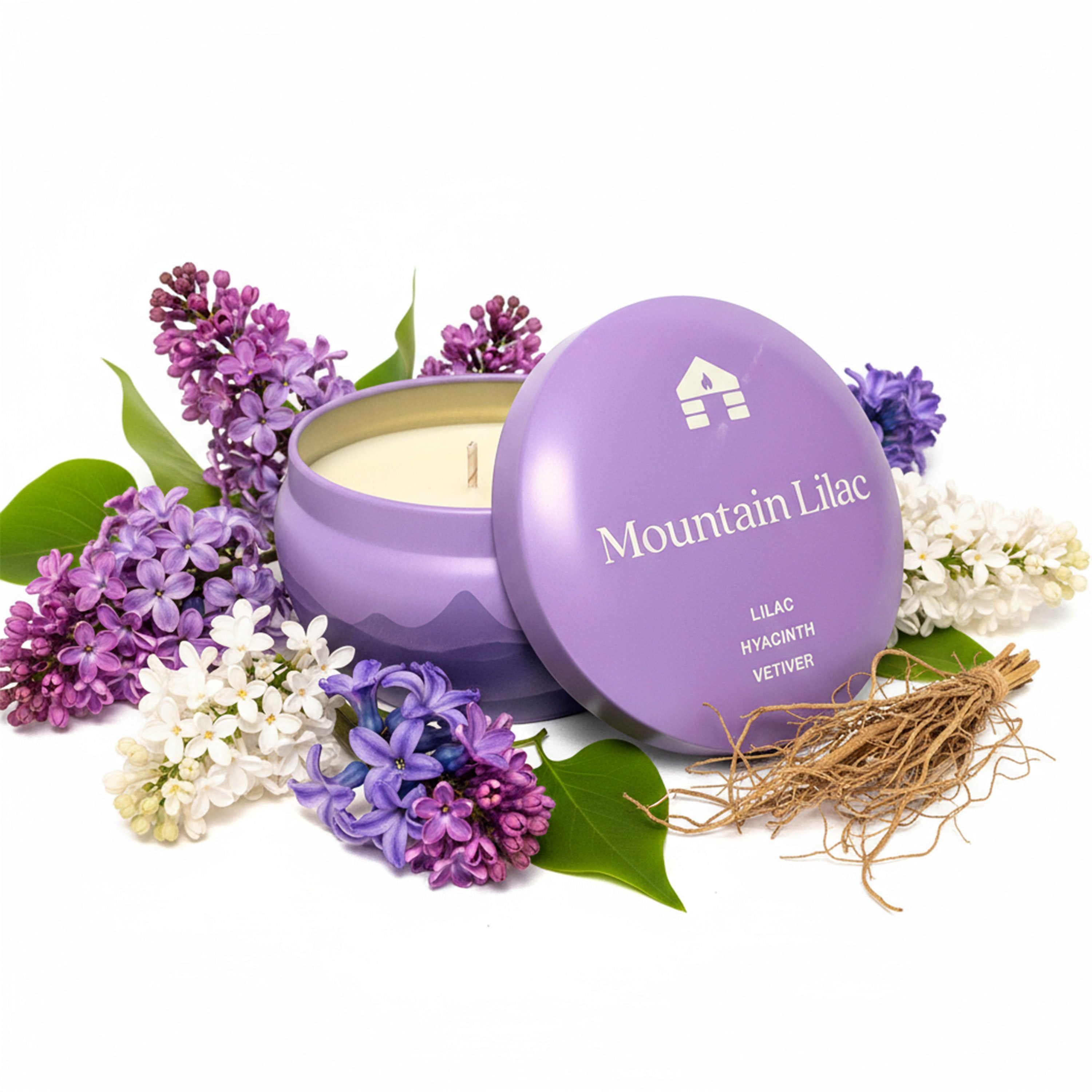 Aromática Scented Candle Tin 8oz | Lavender Floral