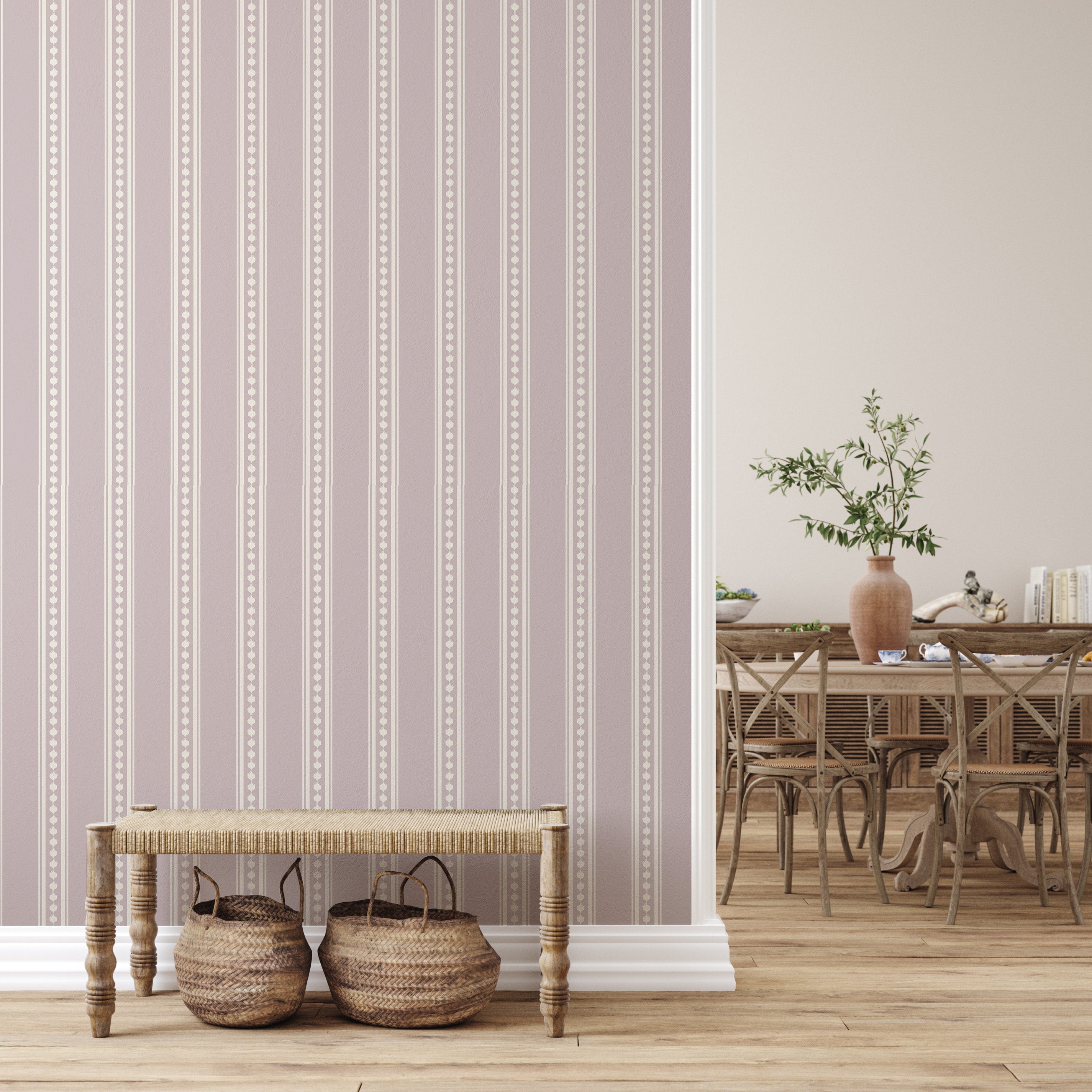 Conway Removable Peel and Stick Wallpaper by Beeky Illustration
