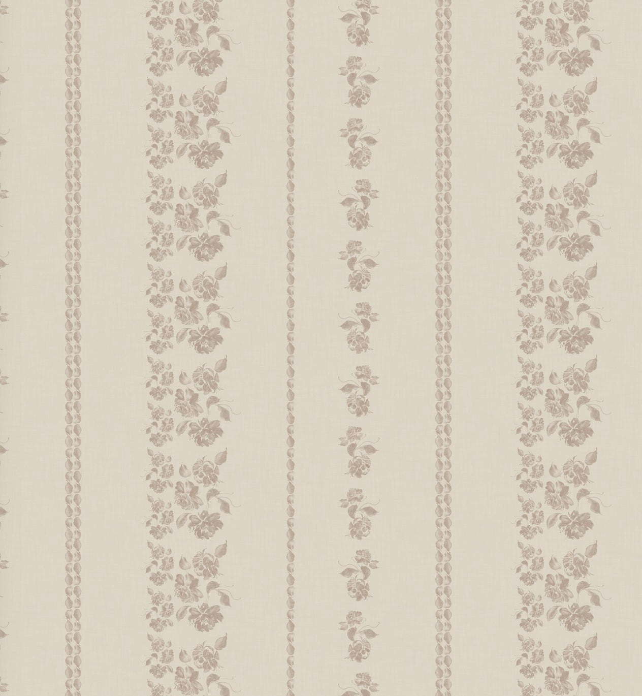 Roselle Stripe Removable Wallpaper in Brown and Cream