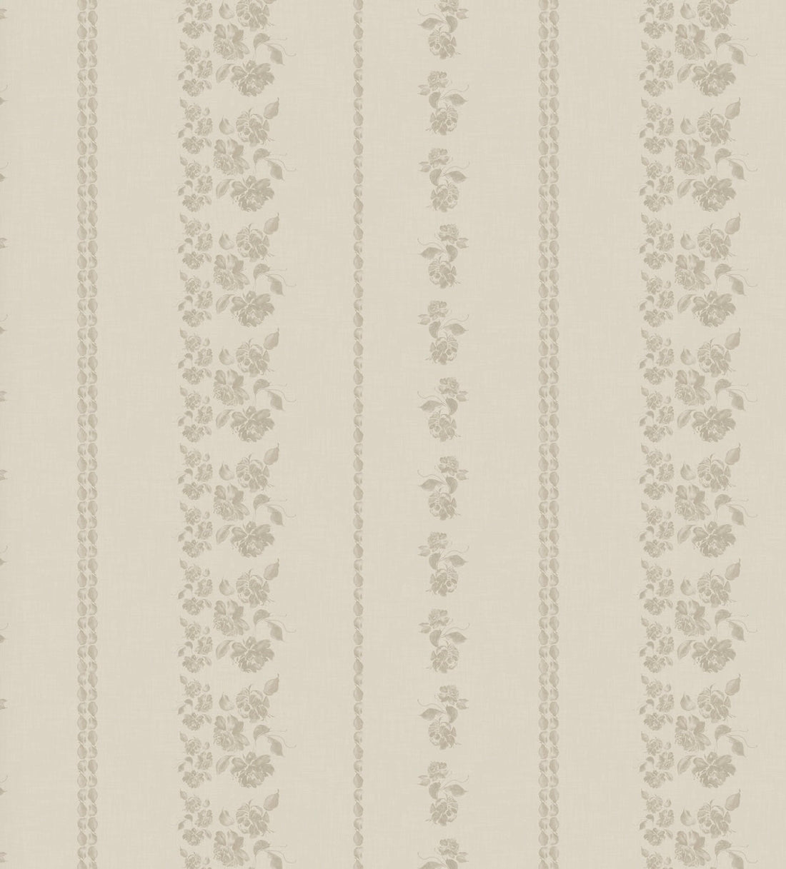 Roselle Stripe Removable Wallpaper in Brown and Cream