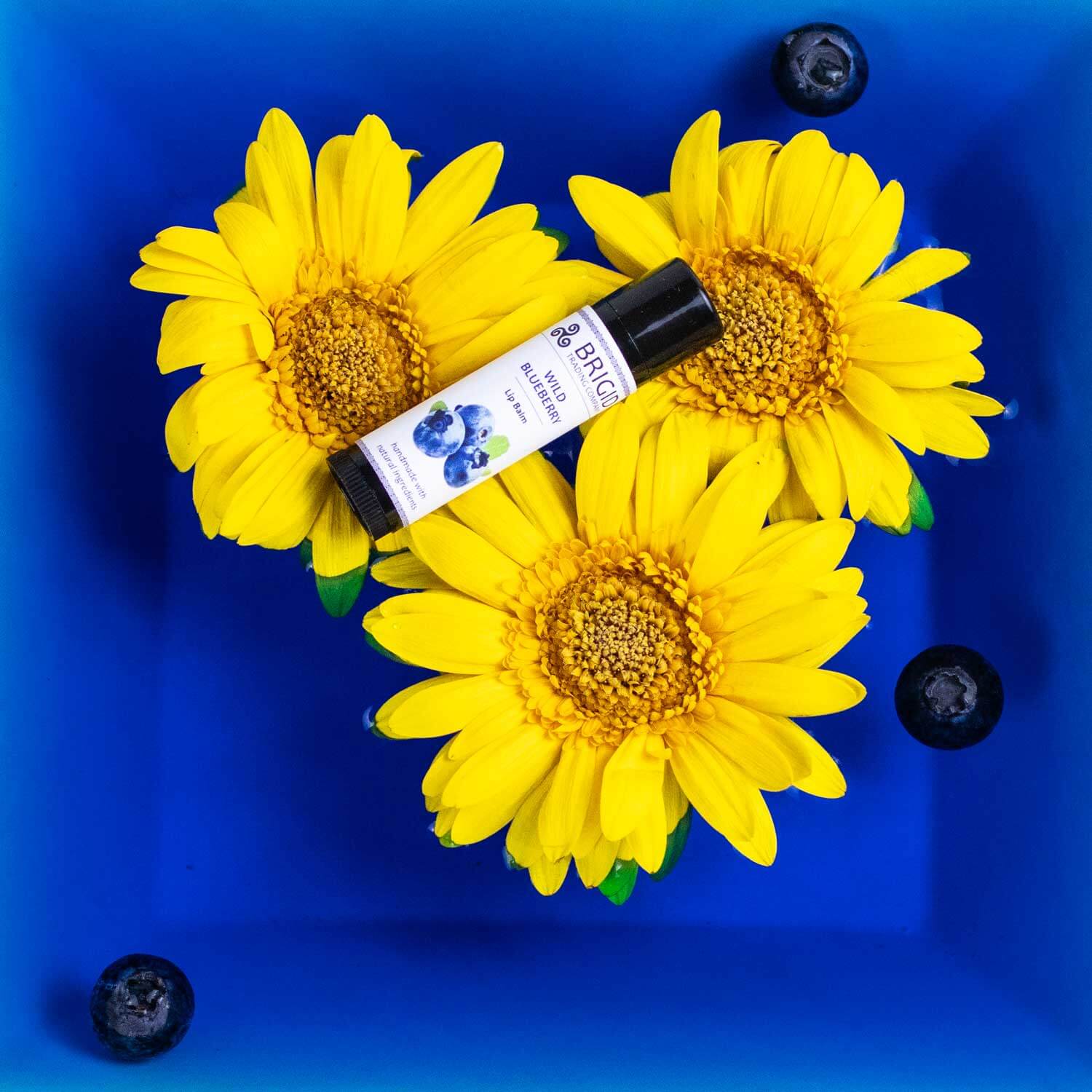 Wild Blueberry Natural Lip Balm Handmade Moisturizing Stick